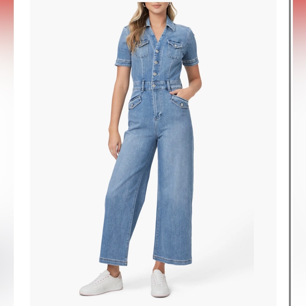 PAIGE Blue Denim Jumpsuit